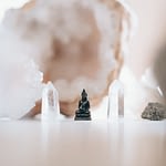 crystals buddha